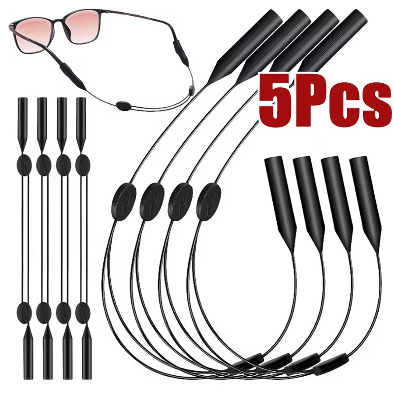 Sunglass Retainer Cord - 5 Pcs Universal Adjustable Eyewear Retainer