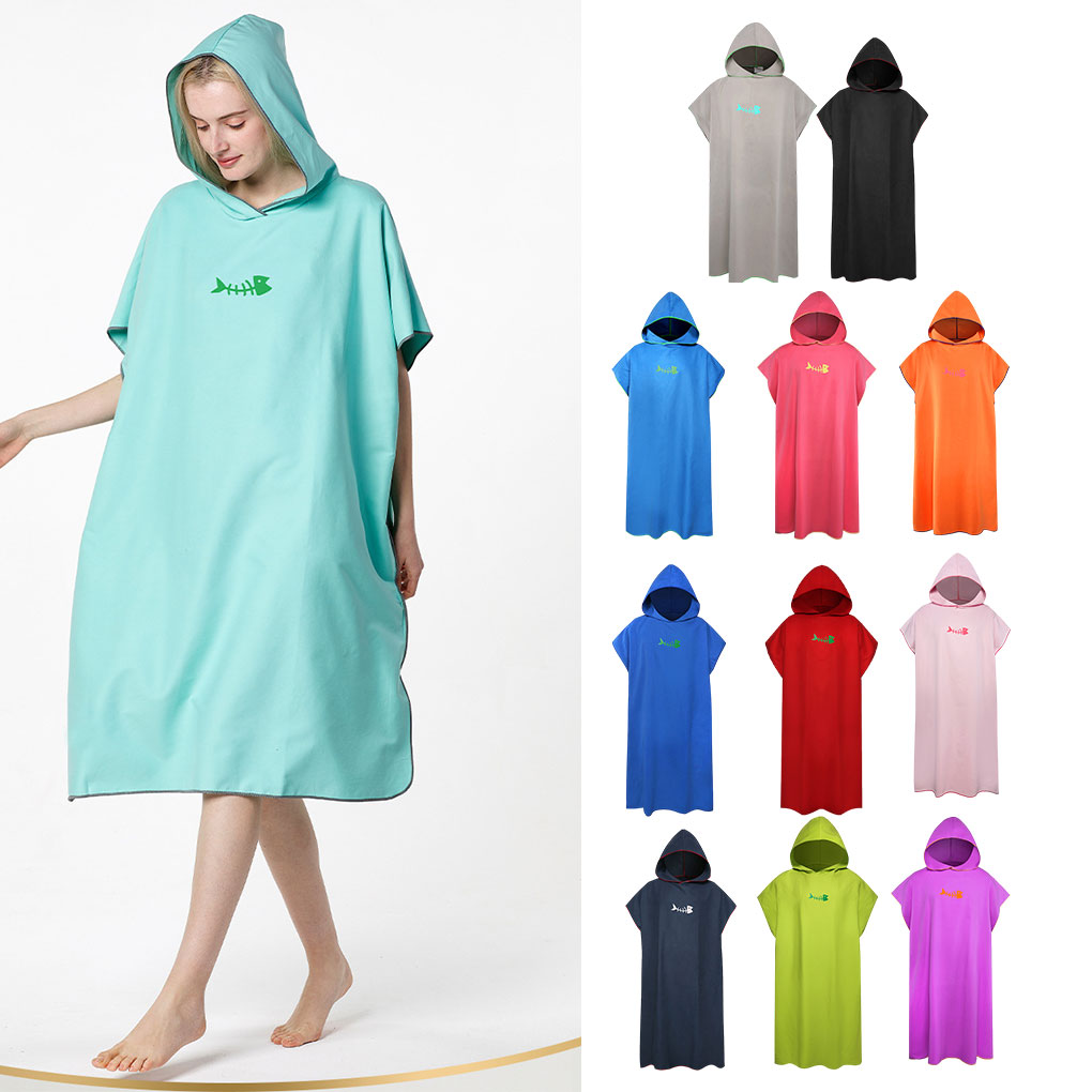 Beach Towel Large - Hooded Towel Poncho Adult Towel Sleeveless
