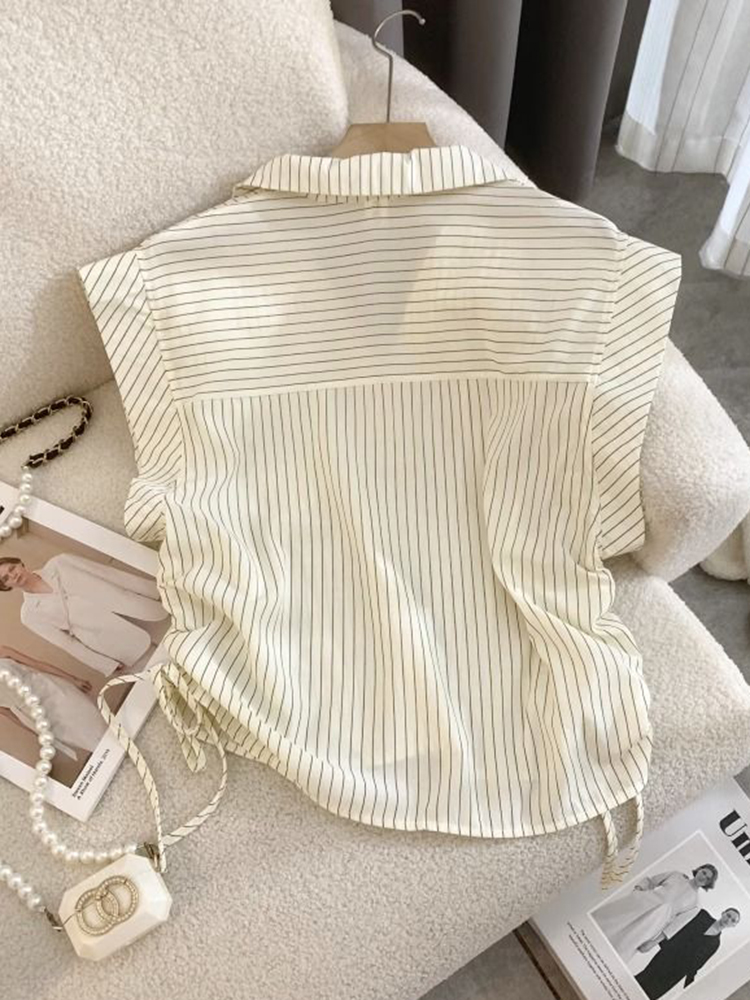 Jmprs Striped Letter Shirt Wom - Shirt Camp Collar review and price