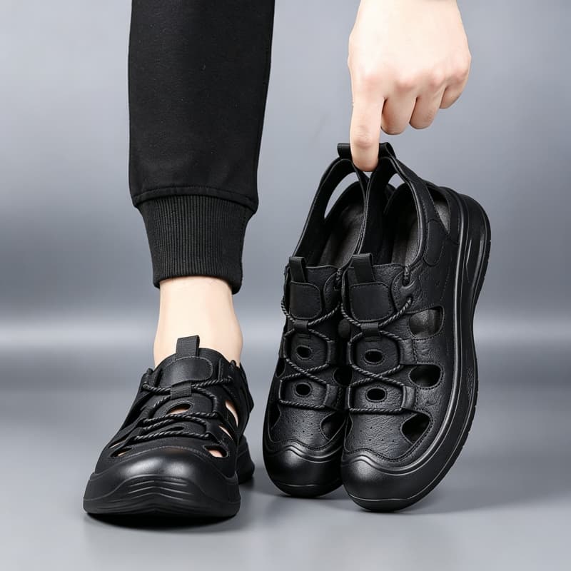 All Match Comfortable Round He - Casual Sandal Leather review and price