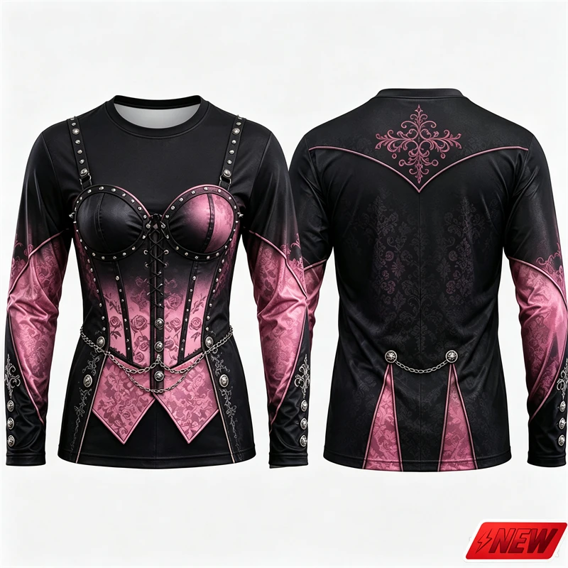 Gothic Vampire Costume Long Sl - Tee Graphic Print review and price