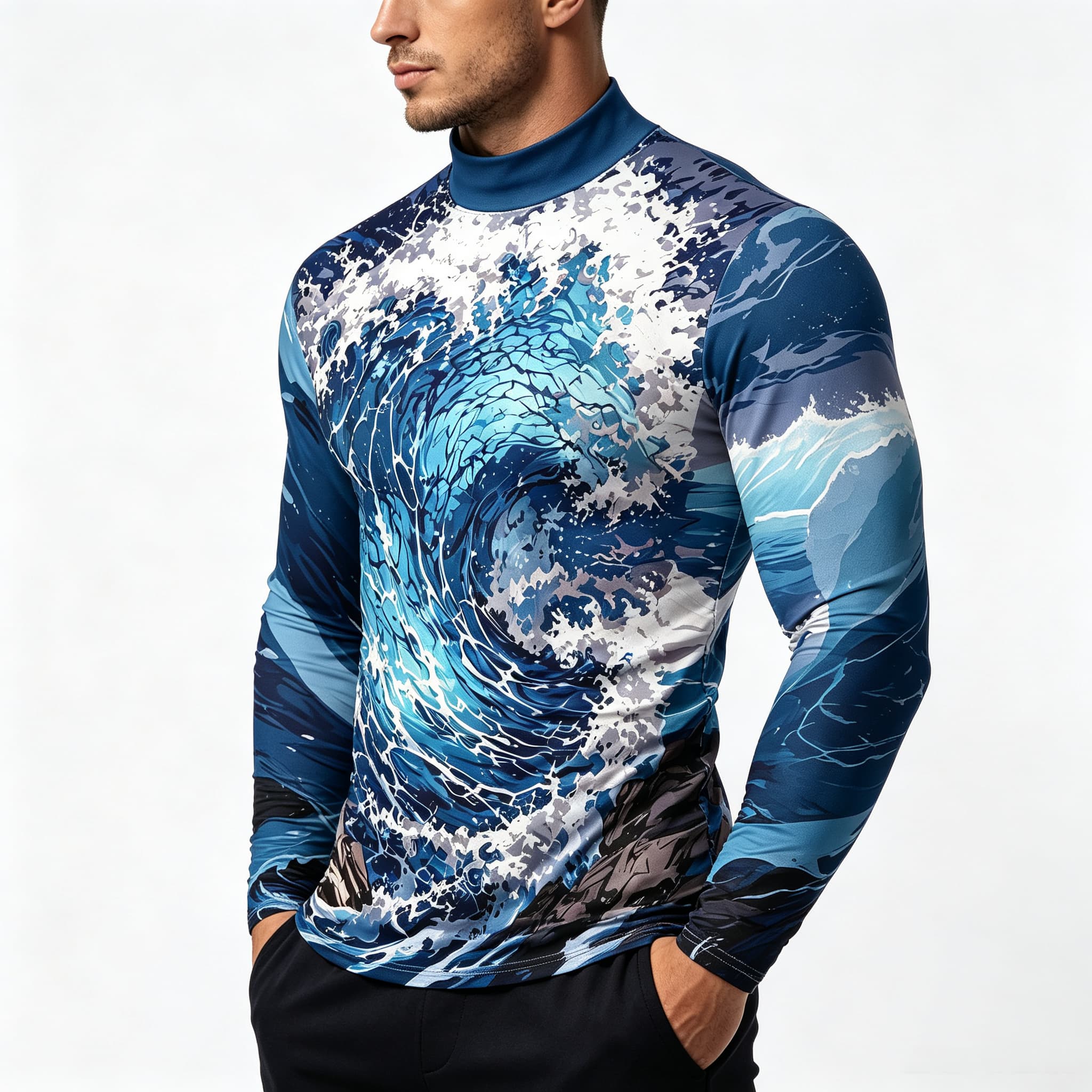 Vintage Ocean Surf Wave Print  - Tee Graphic Print review and price