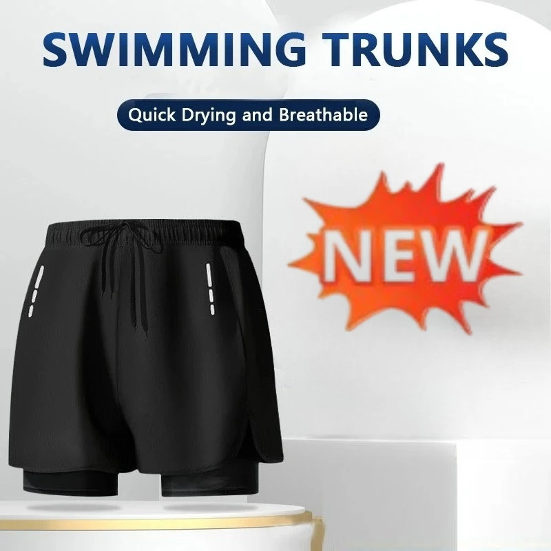 Men's 2‑in‑1 Swim Trunks Quick - Swim Trunk Quick Dry review and price