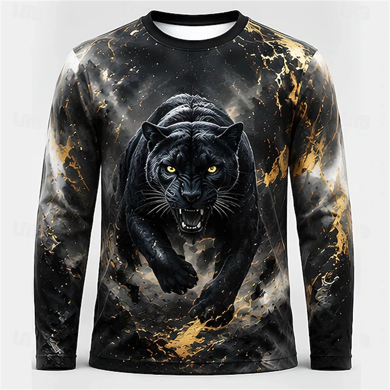 Men Blue White Tiger Dragon Pr - Tee Graphic Print review and price