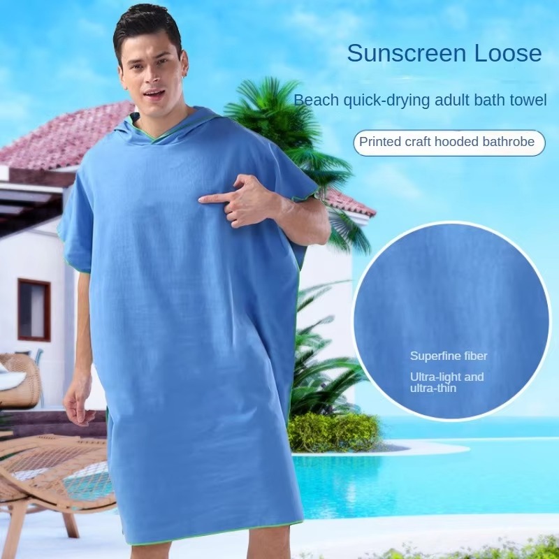 Microfiber Hooded Swim Robe We - Beach Towel Large review and price