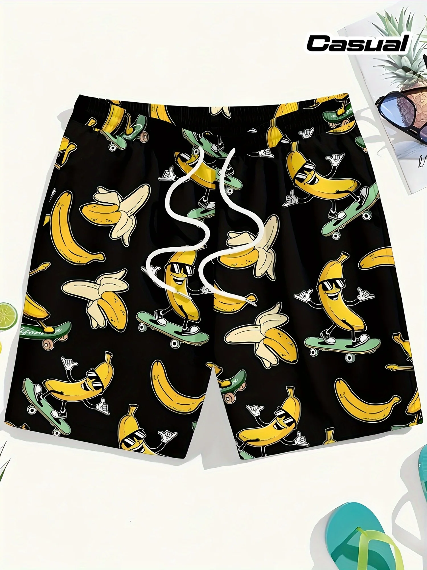 Men Banana Fruit Print Breatha - Swim Trunk Quick Dry review and price