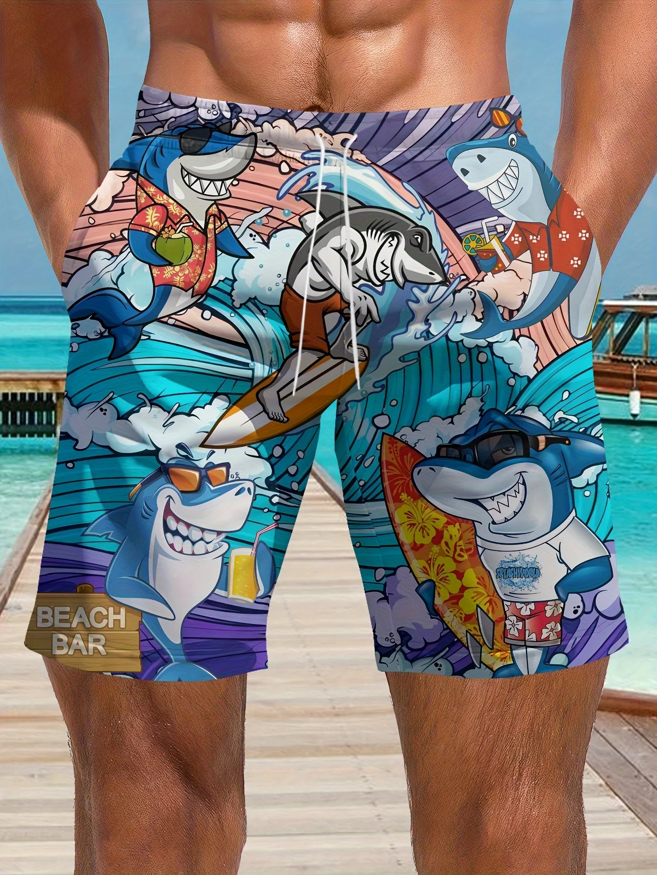 Men Banana Fruit Print Breatha - Swim Trunk Quick Dry review and price