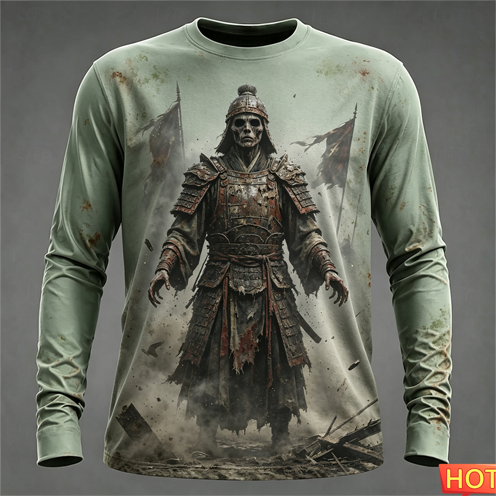 Autumn winter Men's Long sleev - Tee Graphic Print review and price